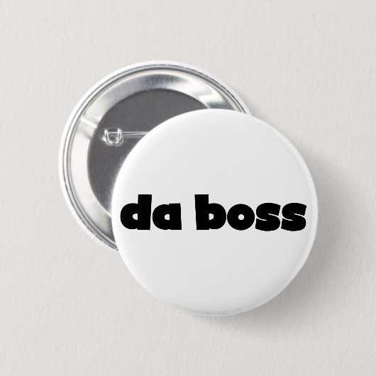 Da Boss Ronde Button 5,7 Cm (Voorkant /achterkant)