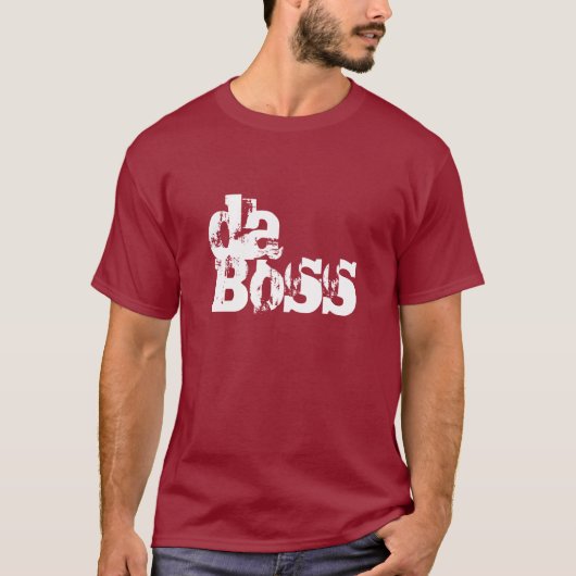 Da Boss The Boss Mannen T-shirt (Voorkant)