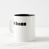 Da Boss Tweekleurige Koffiemok (Voorkant links)