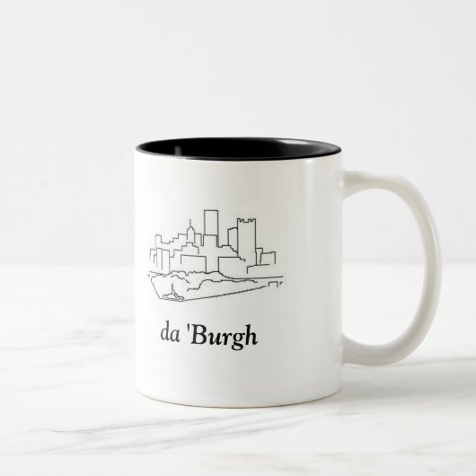 da "Burgh Tweekleurige Koffiemok (Rechts)