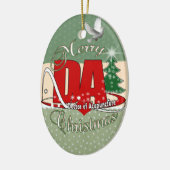 DA CHRISTMAS DOCTOR VAN ACUPUNCTURE KERAMISCH ORNAMENT (Links)