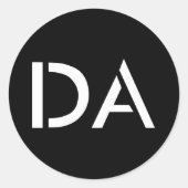 DA Classic Zwart Sticker (Voorkant)