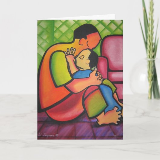 Da-da, papa, papa, mijn zoontje Vaderdag Kaart (Voorkant)