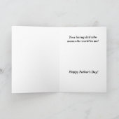 Da-da, papa, papa, mijn zoontje Vaderdag Kaart (Binnen)