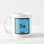 Da - Dada Grappig Chemie Element Symbool T-Shirt Koffiemok (Links)