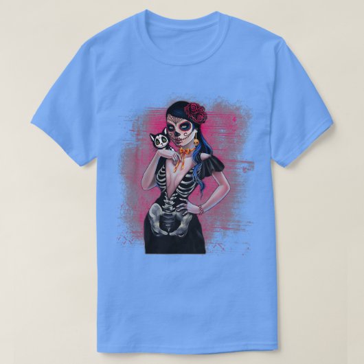 Da de los Muertos La Catrina Dag van 1 T-shirt (Design voorkant)