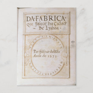 Da Fabrica que falha Cidade de Lysboa" Briefkaart