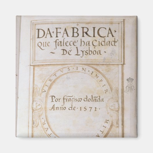 Da Fabrica que falha Cidade de Lysboa" Magneet (Voorkant)