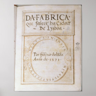 Da Fabrica que falha Cidade de Lysboa" Poster