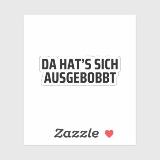 Da Hat’s Sich Ausgebobbt Leuk Bodybuilding Sticker (Vel)