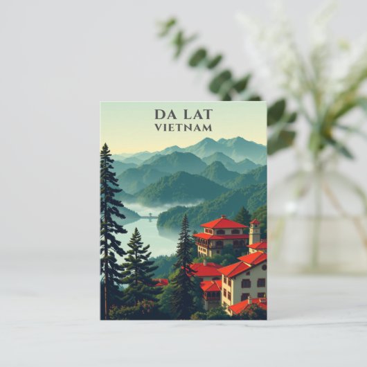Da Lat Vietnam Schilderachtig reizen Briefkaart (Staand voorkant)