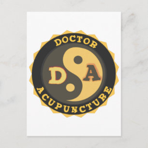 DA LOGO YIN YANG LOTUS FLOWER DOCTOR ACUPUNCTOR BRIEFKAART