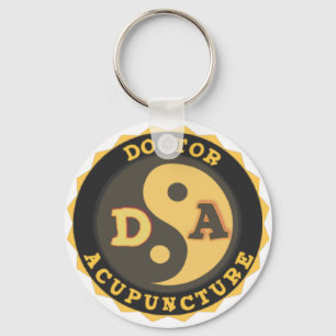 DA LOGO YIN YANG LOTUS FLOWER DOCTOR ACUPUNCTOR SLEUTELHANGER
