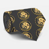 DA LOGO YIN YANG LOTUS FLOWER DOCTOR ACUPUNCTOR STROPDAS (Opgerold)