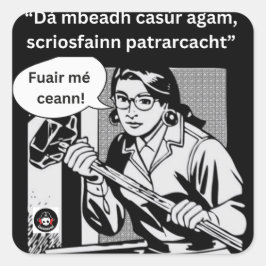 Dá mbeadh casúr agam vierkante sticker