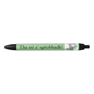 Da mi a'sgrìobhadh. Gaelische schrijfpen Zwarte Inkt Pen
