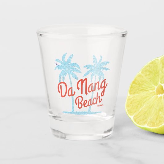 Da Nang Beach Faded Shot Glas (Voorkant)