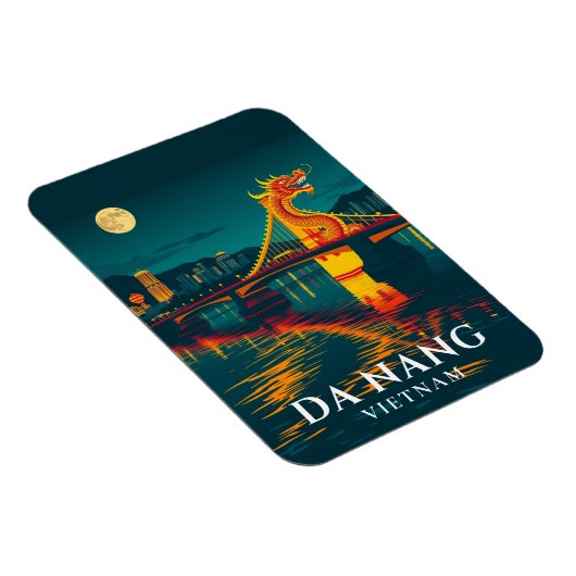 Da Nang Dragon Bridge Vietnam Reizen Magneet (Rechterzijde)