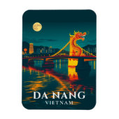 Da Nang Dragon Bridge Vietnam Reizen Magneet (Verticaal)