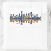 Da Nang Skyline Rechthoekige Sticker (Tas)
