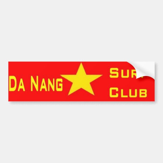 Da Nang Surf Club Bumpersticker (Voorkant)
