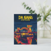 Da Nang Vietnam Dragon Bridge Reizen Briefkaart (Staand voorkant)