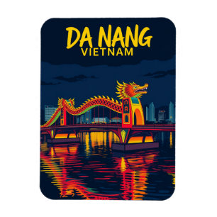 Da Nang Vietnam Dragon Bridge Reizen Magneet