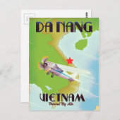 Da Nang Vietnam — poster voor oldtimers Briefkaart (Voorkant / Achterkant)