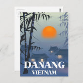 Da Nang Vietnam Reisposter Briefkaart (Voorkant / Achterkant)