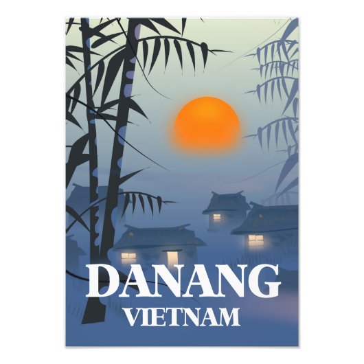 Da Nang Vietnam Reisposter Foto Afdruk (Voorkant)