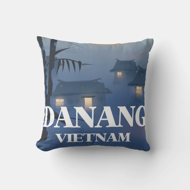 Da Nang Vietnam Reisposter Kussen (Voorkant)