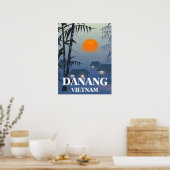 Da Nang Vietnam Reisposter Poster (Keuken)