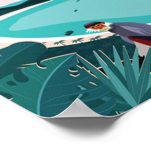 Da Nang vietnam-reisposter Poster (Hoek)