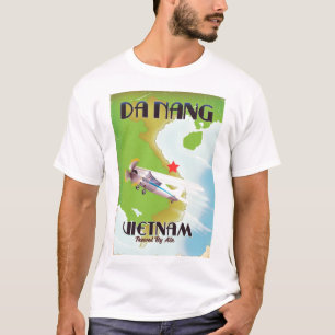 Da Nang Vietnam vintage reisposter T-shirt
