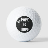 DA Paus is Dope Golfballen (Voorkant)