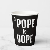 DA Paus is Dope Papieren Beker (Voorkant)