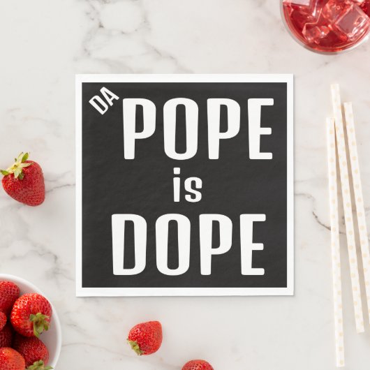 DA Paus is Dope Papieren Servet (Insitu)