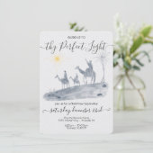 Da Perfect Light 3 Kings Kerstmis Kaart (Staand voorkant)