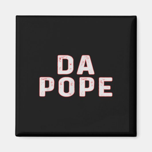 Da Pope Funny Chicago Pride Amerikaanse Paus Magneet (Voorkant)