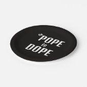 DA Pope is Dope Paper Plate Papieren Bordje (Gekanteld)