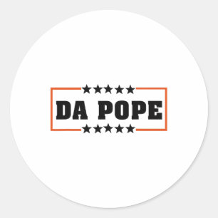 Da Pope uit Amerika Chicago Paus Leo XIV Provost Ronde Sticker