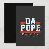 Da Pope uit Amerika Chicago Paus Leo XIV Provost Save The Date (Voorkant / Achterkant)