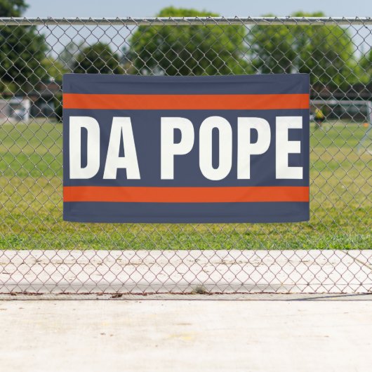 Da Pope uit Amerika Chicago Paus Leo XIV Provost Spandoek (Insitu)