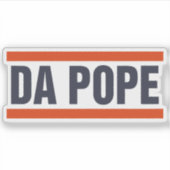 Da Pope uit Amerika Chicago Paus Leo XIV Provost Sticker (Voorkant)
