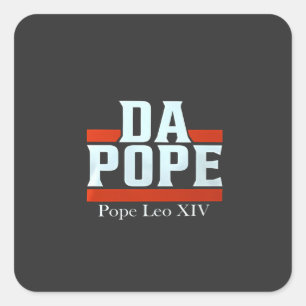 Da Pope uit Amerika Chicago Paus Leo XIV Provost Vierkante Sticker