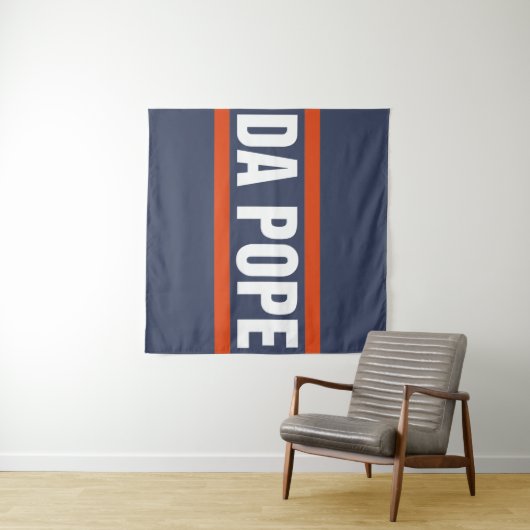 Da Pope uit Amerika Chicago Paus Leo XIV Provost Wandkleed (In Situ (horizontaal))