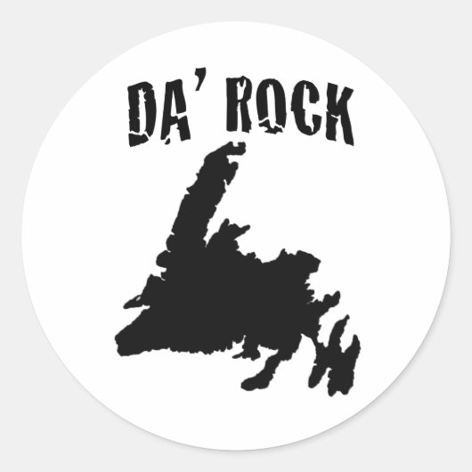 DA' ROCK RONDE STICKER (Voorkant)