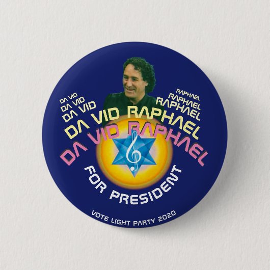 Da Vid Raphael, MD voor President 2020 Ronde Button 5,7 Cm (Voorkant)