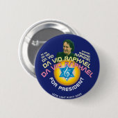 Da Vid Raphael, MD voor President 2020 Ronde Button 5,7 Cm (Voorkant /achterkant)