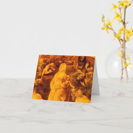 Da Vinci - Bewondering van Magi Kaart (Gele Bloem)